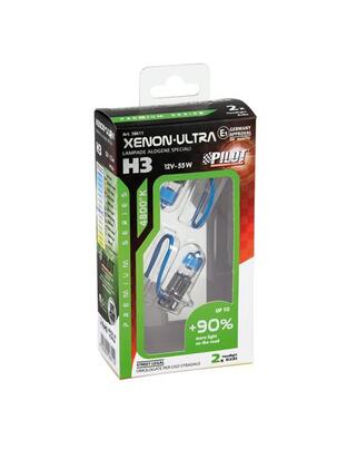 H3 12V 55W PK22s XENON ULTRA 4.800K +90%  2ΤΕΜ.