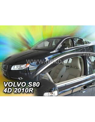 ΑΝΕΜΟΘΡΑΥΣΤΕΣ ΓΙΑ VOLVO S80 4D 2006+/ VOLVO V70 /XC 5D 2007-2016 ΖΕΥΓΑΡΙ ΑΠΟ ΕΥΚΑΜΠΤΟ ΦΙΜΕ ΠΛΑΣΤΙΚΟ HEKO - 2 ΤΕΜ.