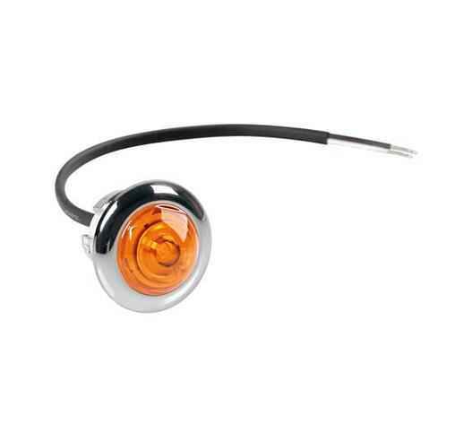 ΦΩΣ ΟΓΚΟΥ 12/24V LED ΠΟΡΤΟΚΑΛΙ ΣΤΡΟΓΓΥΛΟ 19,5mm 1ΤΕΜ.