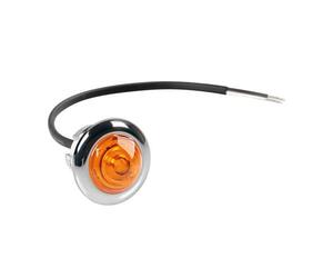 ΦΩΣ ΟΓΚΟΥ 12/24V LED ΠΟΡΤΟΚΑΛΙ ΣΤΡΟΓΓΥΛΟ 19,5mm 1ΤΕΜ.