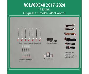 DIQ AMBIENT VOLVO XC40 (EX40) mod. 2018> (Digital iQ Ambient Light for VOLVO XC40 mod. 2018> with 11 Lights)