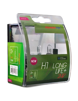 H1 24V 70W P14,5s POWERTEC LONG LIFE ΑΛΟΓΟΝΟΥ BLISTER 2ΤΕΜ. M-TECH