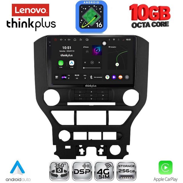 LENOVO LTM 11166_CPA 3BUT (9inc) MULTIMEDIA TABLET for FORD MUSTANG mod. 2015-2020