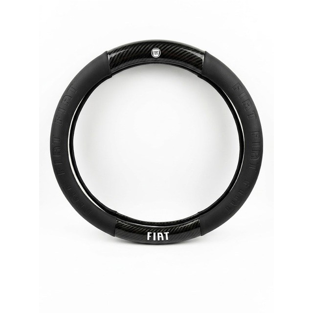 Κάλυμμα τιμονιού δερματίνη/look carbon 38cm - Fiat
