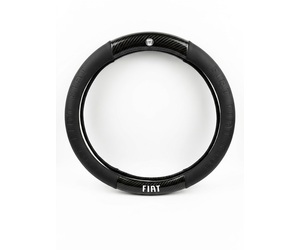 Κάλυμμα τιμονιού δερματίνη/look carbon 38cm - Fiat