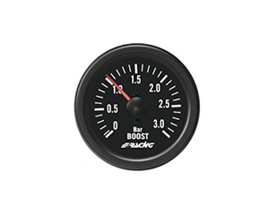 ΜΠΑΡΟΜΕΤΡΟ 0-3.0 BAR ΜΑΥΡΟ 52mm 2 INCH BLACK LINE ΓΙΑ ΚΙΝΗΤΗΡΕΣ TURBODIESEL