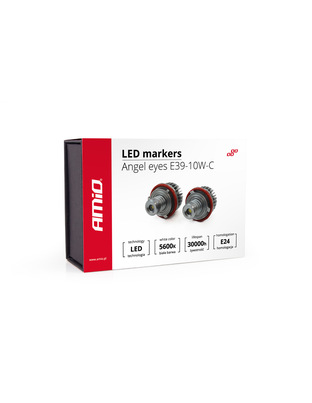 Amio – LED Λαμπάκια Angel Eyes 10W 270lm 5600K CANBUS για BMW Σειρά 1 3 5 για Καθαρό Λευκό Φως & Χωρίς Σφάλματα – Σετ 2 Τεμ. (01540/AM)