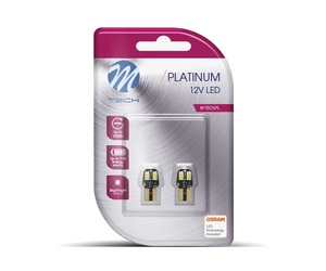 T10 W5W 12V W2,1x9,5d 4xSMD5630 LED CAN-BUS ΘΕΡΜΟ ΛΕΥΚΟ (ΚΑΡΦΩΤΟ ΑΚΑΛΥΚΟ) BLISTER 2ΤΕΜ. M-TECH