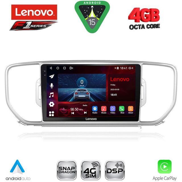 LENOVO SSQ 9326_CPA (9inc) MULTIMEDIA TABLET for KIA SPORTAGE mod. 2015-2018