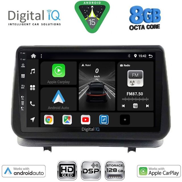 DIGITAL IQ BXF 7543_CPAA (9inc) MULTIMEDIA TABLET for RENAULT CLIO mod. 2005-2011