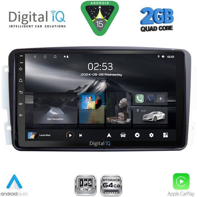 DIGITAL IQ RSD 1401_CPA (9inc) MULTIMEDIA TABLET for MERCEDES CLK (W209) mod. 2000-2004