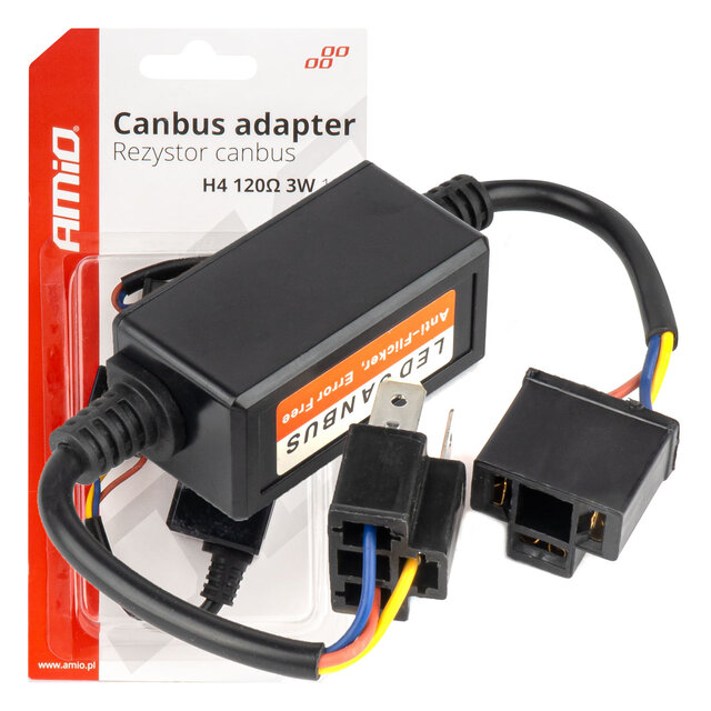 Amio - ΑΝΤΙΣΤΑΣΗ ΓΙΑ ΛΑΜΠΕΣ LED H4 12V 3W 120Ω - 1 τεμ. (04127/AM)