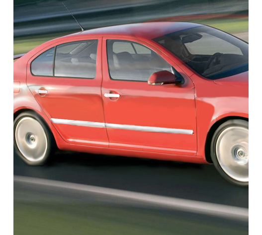 ΔΙΑΚΟΣΜΗΤΙΚΗ ΦΑΣΑ ΠΟΡΤΑΣ ΧΡΩΜΙΟ 4ΤΕΜ. ΓΙΑ SKODA OCTAVIA 5 4D 04-13