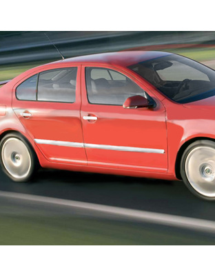 ΔΙΑΚΟΣΜΗΤΙΚΗ ΦΑΣΑ ΠΟΡΤΑΣ ΧΡΩΜΙΟ 4ΤΕΜ. ΓΙΑ SKODA OCTAVIA 5 4D 04-13