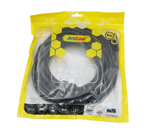 HDMI ΚΑΛΩΔΙΟ 5m ANDOWL QHD50
