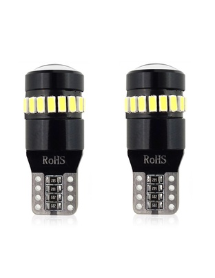 Amio - T10 W5W 12/24V CAN-BUS LED 18xSMD3014 +1xSMD ΛΕΥΚΟ 2ΤΕΜ. (02446/AM)