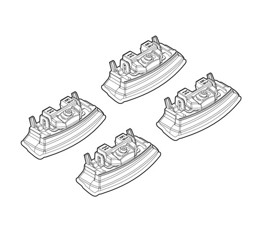 ΑΚΡΑ ΓΙΑ ΜΠΑΡΕΣ NORDRIVE ΓΙΑ KIA CEED 05/12+ KIT