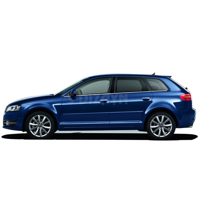 TRIM ΠΑΡΑΘΥΡΩΝ ΑΝΟΞΕΙΔΩΤΟ ΑΤΣΑΛΙ ΧΡΩΜΙΟ S-DIZAYN ΓΙΑ AUDI A3 8P 5D HB 04-12 - 6 TEM.