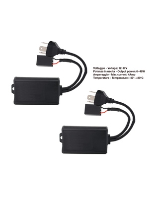 ΑΝΤΙΣΤΑΣΗ CAN-BUS ΓΙΑ LED ΚΙΤ H4  12V (ΑΝΤΙΣΤΑΣΗ-ΨΕΥΤΗΣ-CANCELLER) SIMONI RACING - 2 TEM.
