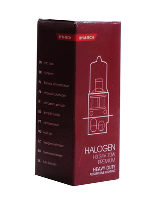 H3 24V 70W PK22s HEAVY DUTY LONG LIFE ΑΛΟΓΟΝΟΥ ΚΟΥΤΙ 1ΤΕΜ. M-TECH