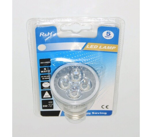 LED ΛΑΜΠΑ E27 5W 450Lm 6500K LI-LA-6612