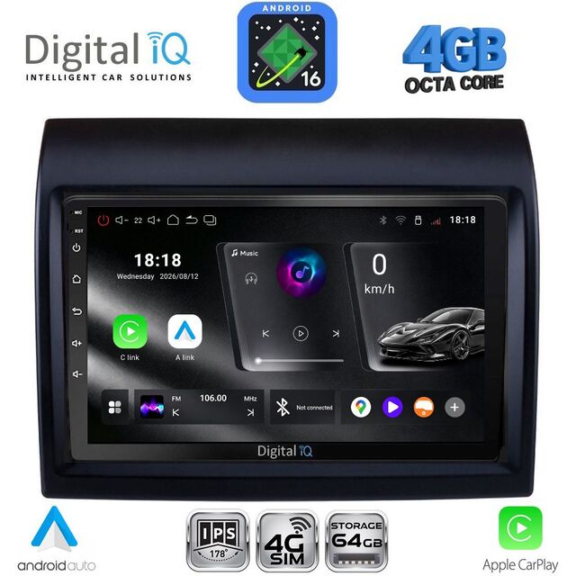 DIGITAL IQ RTG 6141_CPA (9inc) MULTIMEDIA TABLET for FIAT DUCATO – CITROEN JUMPER – PEUGEOT BOXER mod. 2011-2021