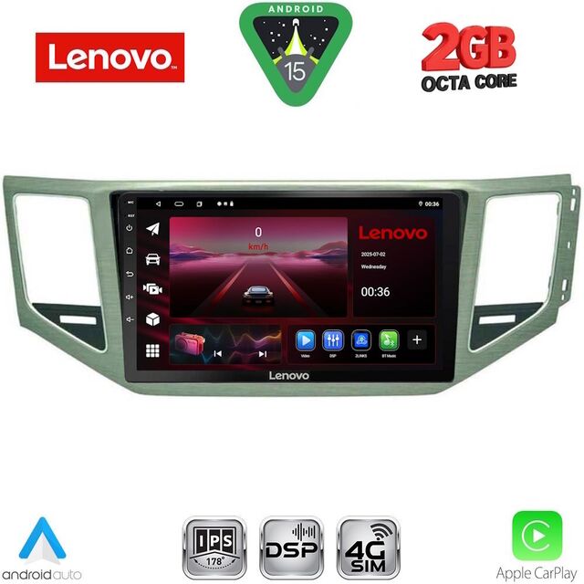 LENOVO LVF 5745_CPA (SL) (10inc) MULTIMEDIA TABLET for VW GOLF SPORTSVAN mod. 2014-2021