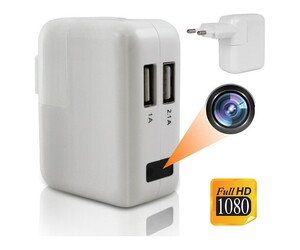 ΦΟΡΤΙΣΤΗΣ USB ΑΝΤΑΠΤΟΡΑΣ ΜΕ ΚΑΤΑΓΡΑΦΙΚΗ ΚΡΥΦΗ ΚΑΜΕΡΑ 1080p TY1816-19