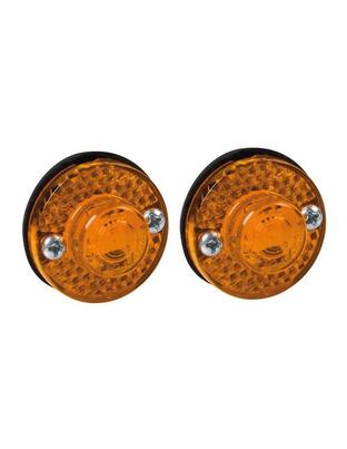 Φώτα Ογκου Φορτηγού 24V 1 Led 2τεμ Πορτοκαλί S-11