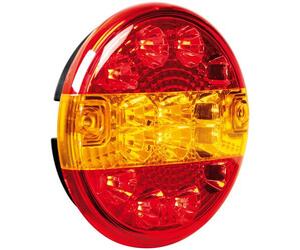ΦΩΣ ΦΟΡΤΗΓΟΥ ΠΙΣΩ 12/24V 14LED ΚΟΚΚΙΝΟ/ΠΟΡΤΟΚΑΛΙ 3 ΧΡΗΣΕΩΝ ΣΤΡΟΓΓΥΛΟ 140mm 1ΤΕΜ.