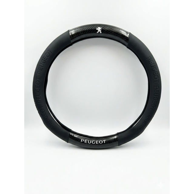 Κάλυμμα τιμονιού δερματίνη/look carbon 38cm - Peugeot