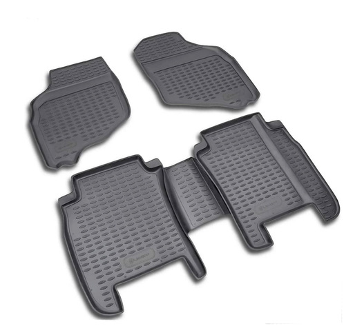 ΠΑΤΑΚΙΑ ΣΕ ΣΚΑΦΗ TPE ΛΑΣΤΙΧΟ ΓΙΑ HONDA JAZZ 5D 2002-2008   ΣΕ ΜΑΥΡΟ ΧΡΩΜΑ NOVLINE - 4 ΤΕΜ.