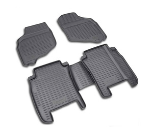 ΠΑΤΑΚΙΑ ΣΕ ΣΚΑΦΗ TPE ΛΑΣΤΙΧΟ ΓΙΑ HONDA JAZZ 5D 2002-2008   ΣΕ ΜΑΥΡΟ ΧΡΩΜΑ NOVLINE - 4 ΤΕΜ.