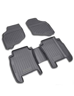 ΠΑΤΑΚΙΑ ΣΕ ΣΚΑΦΗ TPE ΛΑΣΤΙΧΟ ΓΙΑ HONDA JAZZ 5D 2002-2008   ΣΕ ΜΑΥΡΟ ΧΡΩΜΑ NOVLINE - 4 ΤΕΜ.