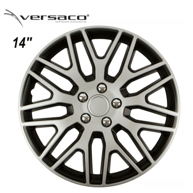 Τάσια 14'' Versaco Dakar Ασημί/Μαύρο