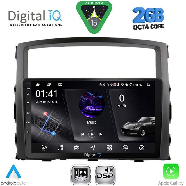 DIGITAL IQ RSF 4446_CPA (9inc) MULTIMEDIA TABLET for MITSUBISHI PAJERO mod. 2006-2013