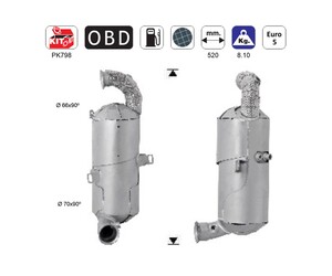 ΦΙΛΤΡΟ DPF ΣΙΛΙΚΟΝΟΥΧΟ ΚΑΡΒΙΔΙΟ SIC CITROEN C3/C4/BERLINGO - PEUGEOT PARTNER/207/208/301/308 1.6TD