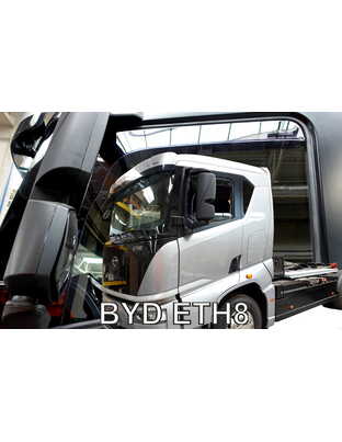 Heko - Ανεμοθραύστες Παραθύρων Για BYD ETH8 2023 > 2πορτο υλικό Acrylic Χρώμα Φιμέ - 2 τεμ. (ΑΝΕΜ.11301/TRUCK)