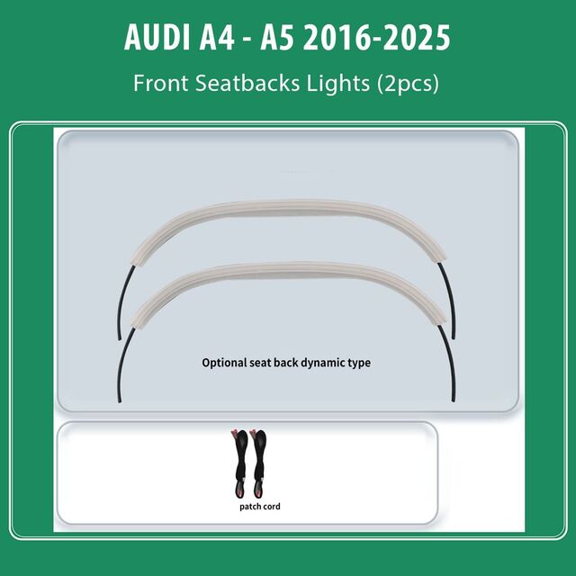 DIQ AMBIENT AUDI A4 - A5 ADPJ11 DYN (Digital iQ Ambient Light for AUDI A4- A5 mod. 2016-2025,Front Seatback Ambient Light , Dynamic)
