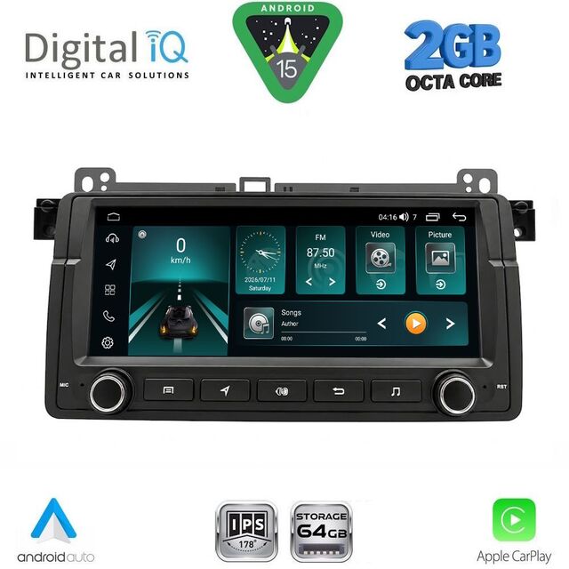 DIGITAL IQ BLE 353_CPA (7" DECK) MULTIMEDIA SYSTEM for BMW E46 mod. 1998-2005