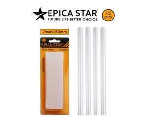 EPICA STAR ΣΕΤ 12ΤΜΧ ΔΙΑΦΑΝΗ ΡΑΒΔΟΙ ΘΕΡΜΟΚΟΛΛΑΣ 7*150mm EP-60352