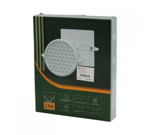 LED ΠΑΝΕΛ 24w ΜΕ ΤΡΟΦΟΔΟΤΙΚΟ RH-011