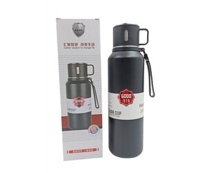ΑΝΟΞΕΙΔΩΤΟ ΘΕΡΜΟΣ ΜΑΥΡΟ 1500ml ΜΕ ΚΑΠΑΚΙ-ΚΟΥΠΑ XZ-7809