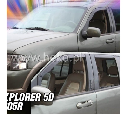 ΑΝΕΜΟΘΡΑΥΣΤΕΣ ΓΙΑ FORD EXPLORER 3 5D 2002-2005 ΖΕΥΓΑΡΙ ΑΠΟ ΕΥΚΑΜΠΤΟ ΦΙΜΕ ΠΛΑΣΤΙΚΟ HEKO - 2 ΤΕΜ.