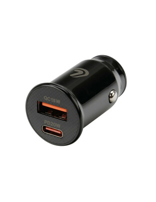 ΦΟΡΤΙΣΤΗΣ ΑΝΑΠΤΗΡΑ ΜΕ 2 ΘΥΡΕΣ USB TYPE A+ TYPE C 20W 12/24V 20W ESSENTIAL LINE LAMPA - 1ΤΕΜ.