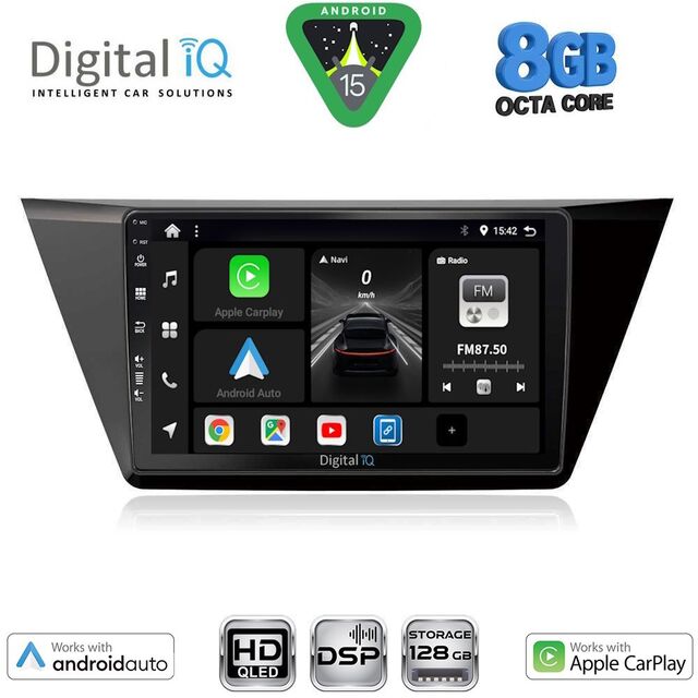 DIGITAL IQ BXF 7769_CPAA (10inc) MULTIMEDIA TABLET for VW TOURAN mod. 2016-2026