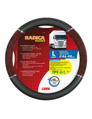 ΚΑΛΥΜΜΑ ΤΙΜΟΝΙΟΥ ΦΟΡΤΗΓΟΥ RADICA (L) 46-48 cm (ΜΑΥΡΟ/ΞΥΛΟ/ΟΙΚΟΛΟΓΙΚΟ/ΑΟΣΜΟ)