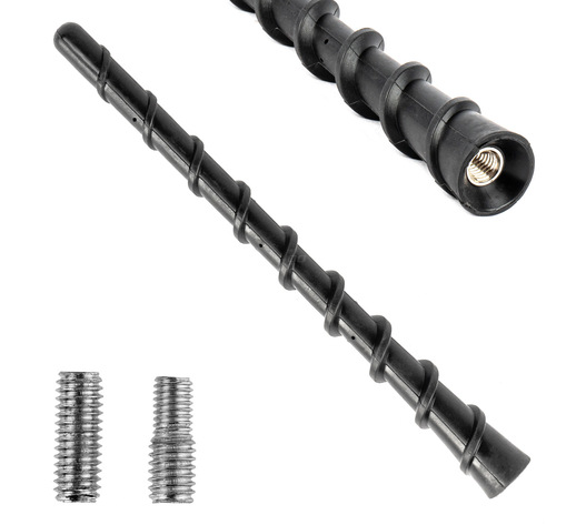 Amio - ΚΕΡΑΙΑ ΟΡΟΦΗΣ ANTM10 18cm ΜΕ 2 ΑΝΤΑΠΤΟΡΕΣ 5-6mm ΜΑΥΡΗ - 1 ΤΕΜ. (04160/AM)