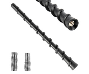 Amio - ΚΕΡΑΙΑ ΟΡΟΦΗΣ ANTM10 18cm ΜΕ 2 ΑΝΤΑΠΤΟΡΕΣ 5-6mm ΜΑΥΡΗ - 1 ΤΕΜ. (04160/AM)
