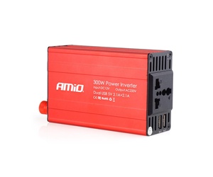 Amio - INVERTER 12-230V max300W-peak600W +2USB PI03 – 1 ΤΕΜ. (02470/AM)